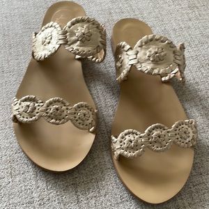 Jack Rogers Gold Sandals
